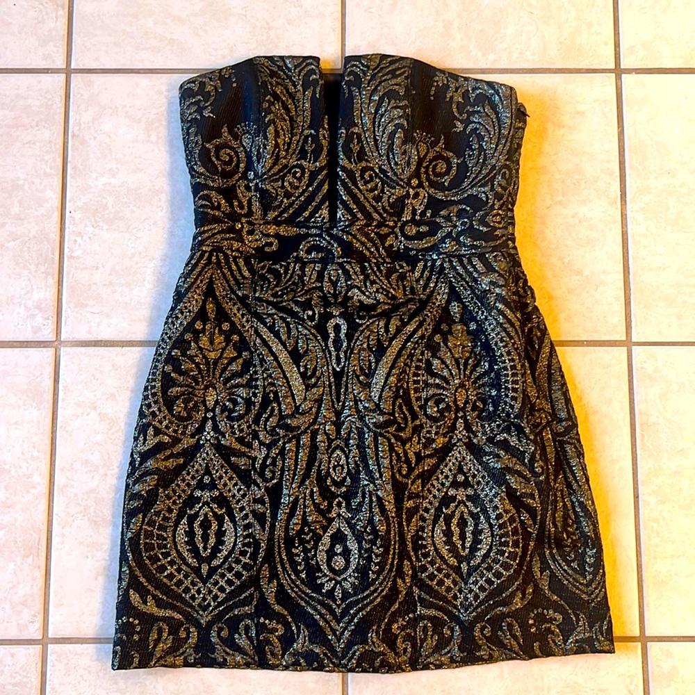 Express strapless sexy cocktail dress